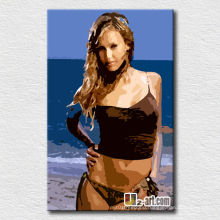Jessica Alba pop art poster girls pictures sexy oil painting for bedroom